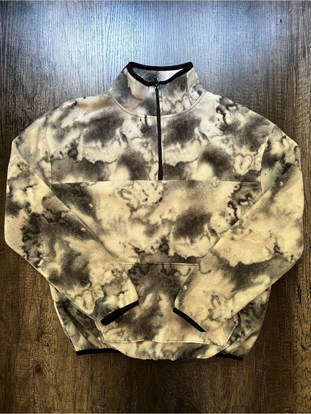 Marbled Half-Zip Fleece Pullover